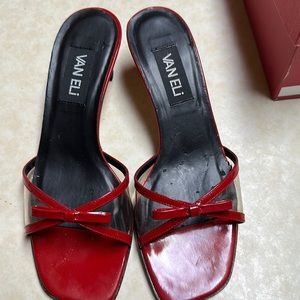Vaneli Red Sandals, Size 7.5